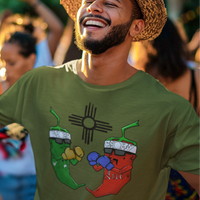 Green and Red Chile Face Off Graphic Tee