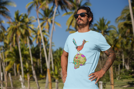 Road Runner On Sugar Skull Graphic Tee